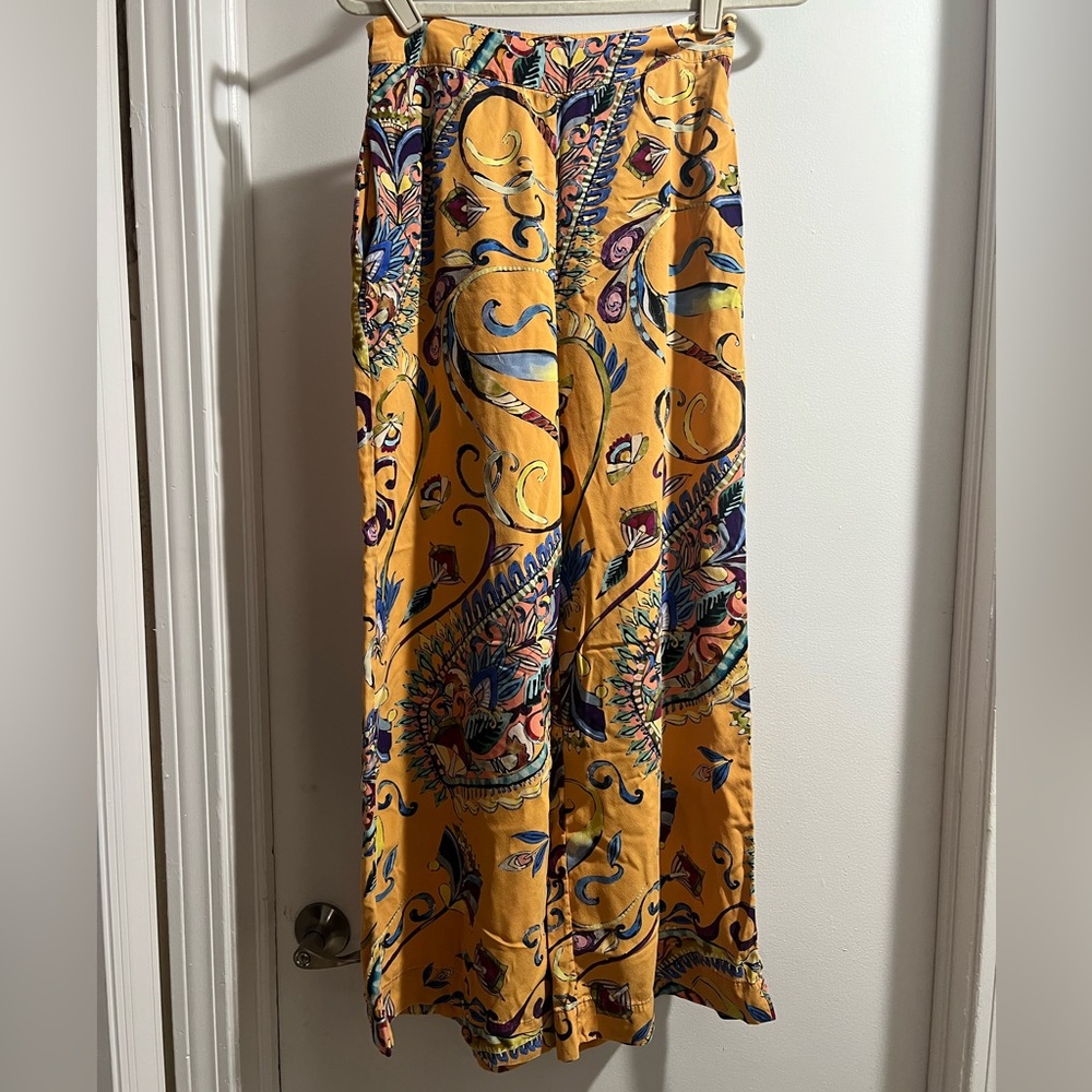 Vintage Robert Graham Multicolor Paisley Wide leg pants